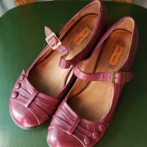 Burgundy Miz Mooz Leather Heels